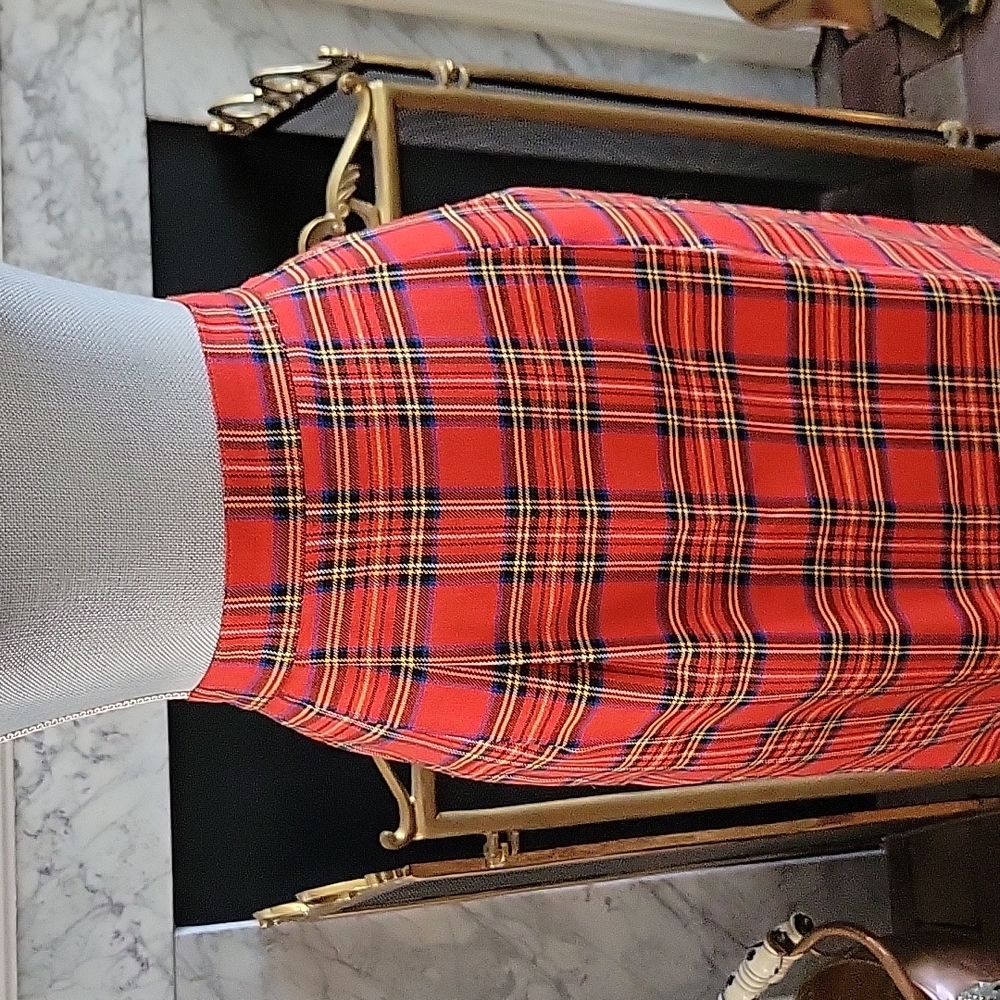 Vintage Leslie Fay Tartan Skirt - Picture 2 of 10